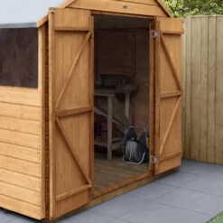 Forest Garden 10x8 Ft Apex Shiplap Wooden 2 Door 4 Windows Shed With Floor - Assembly Service Included -Gardens and Outdoor forest garden 10x8 ft apex shiplap wooden 2 door 4 windows shed with floor assembly service included5013053178829 05i bq
