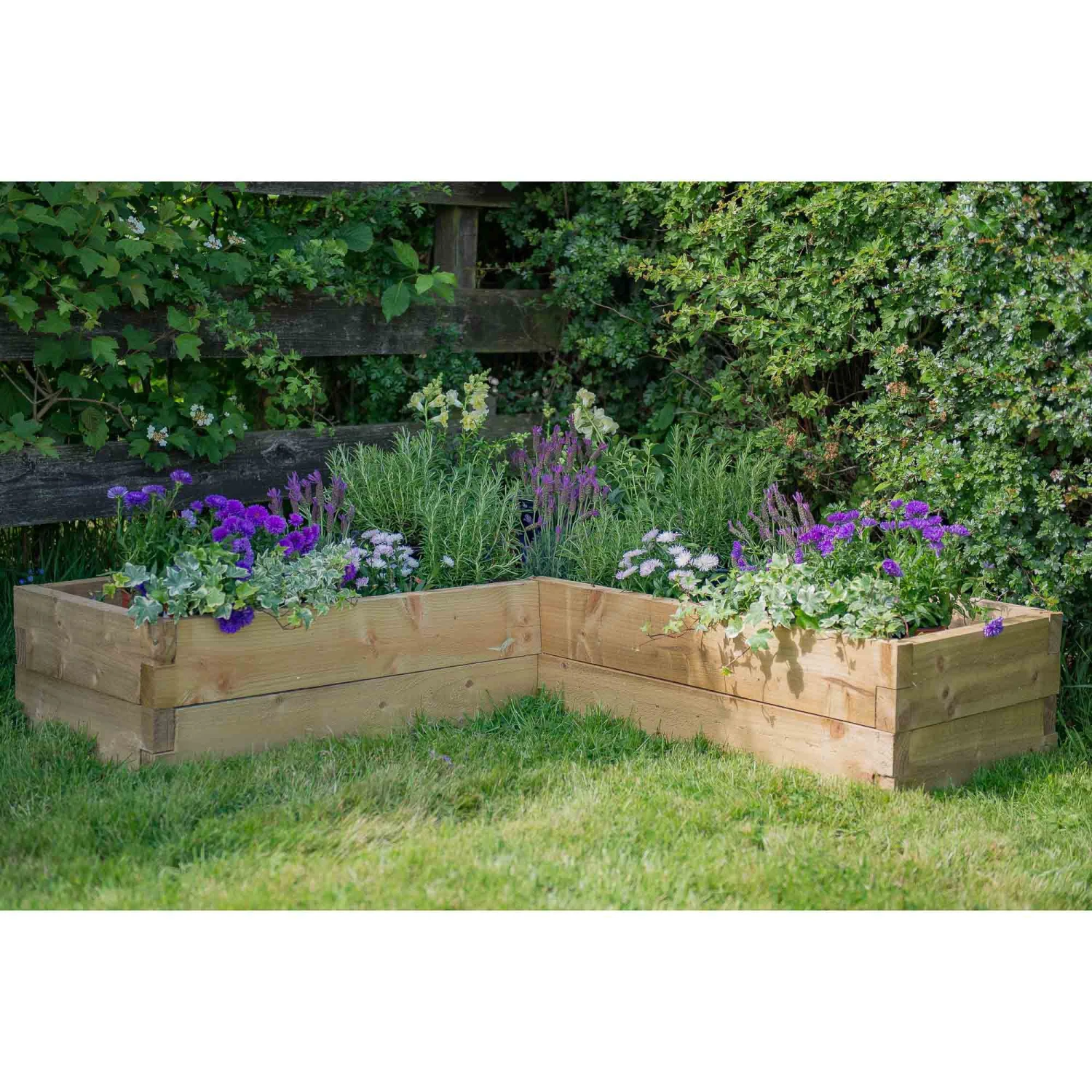 Forest Garden 28 X 131 X 131 Wood Rectangular Raised Bed Kit 3 Forest Garden 28 X 131 X 131 Wood Rectangular Raised Bed Kit