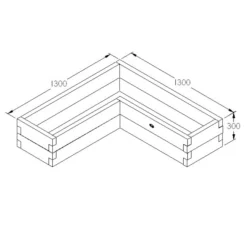 Forest Garden 28 X 131 X 131 Wood Rectangular Raised Bed Kit 5 Forest Garden 28 X 131 X 131 Wood Rectangular Raised Bed Kit -Gardens and Outdoor forest garden 28 x 131 x 131 wood rectangular raised bed kit5013053155363 01t bq
