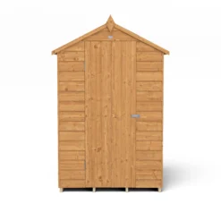 Forest Garden 4x3 Apex Dip Treated Overlap Wooden Shed With Floor - Assembly Service Included -Gardens and Outdoor forest garden 4x3 apex dip treated overlap wooden shed with floor assembly service included5013053176702 02c bq