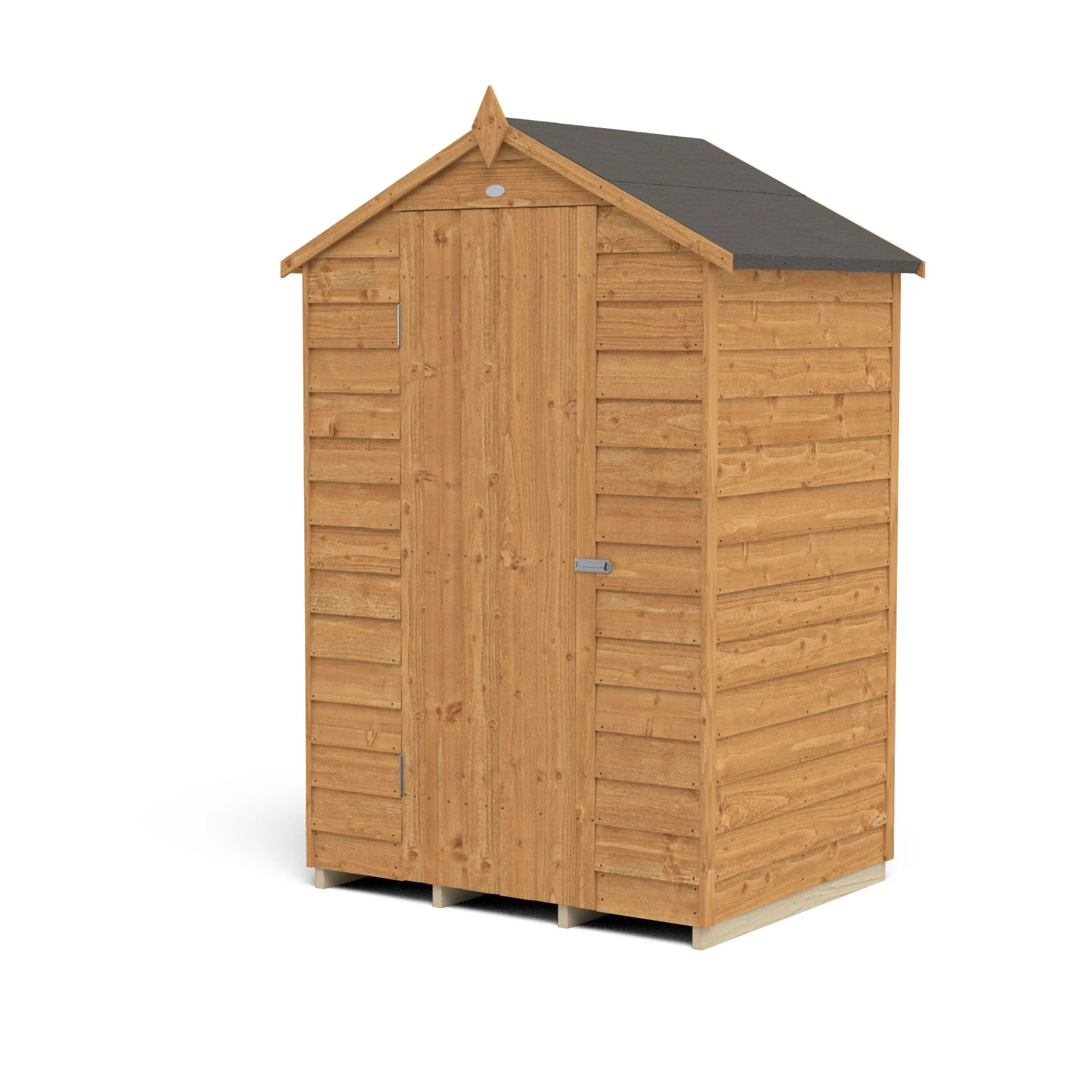 Forest Garden 4x3 Apex Dip Treated Overlap Wooden Shed With Floor (Base Included) - Assembly Service Included 4 Forest Garden 4x3 Apex Dip Treated Overlap Wooden Shed With Floor (Base Included) - Assembly Service Included - Image 2