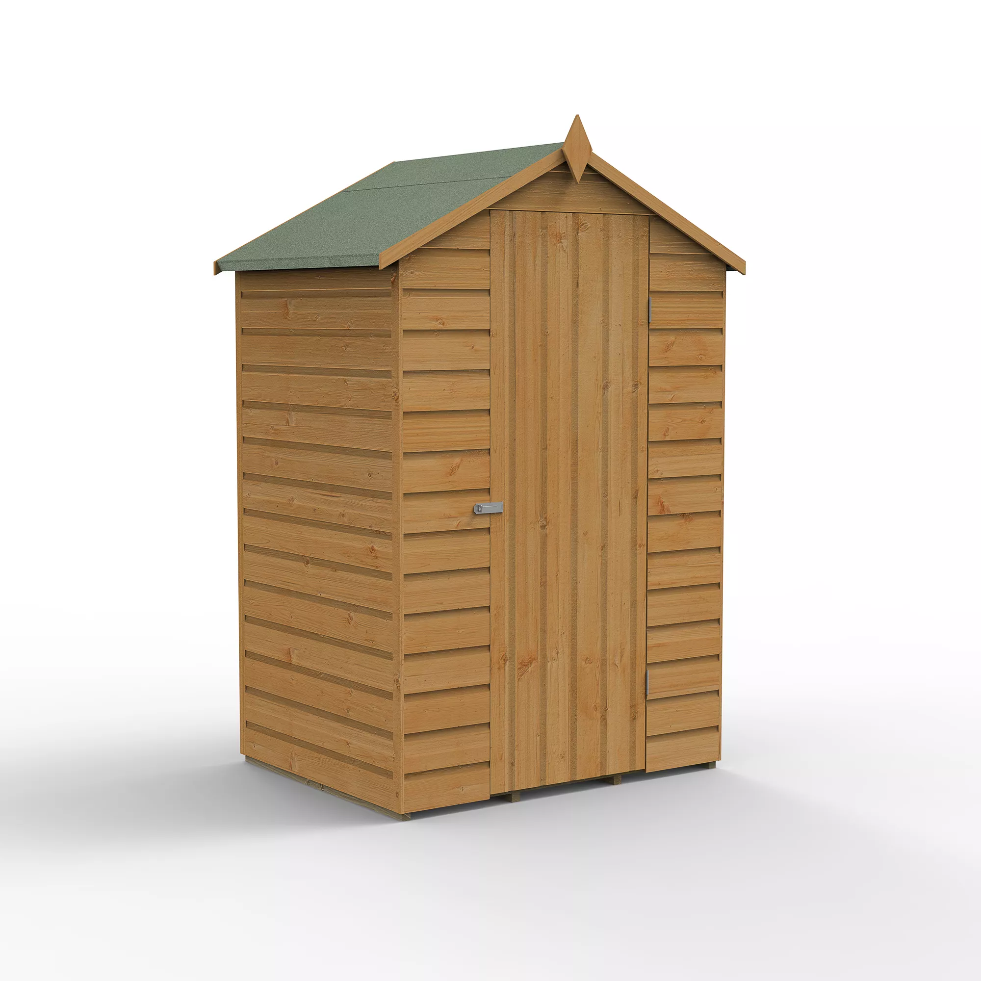 Forest Garden 4x3 Apex Dip Treated Shiplap Wooden Shed With Floor 4 Forest Garden 4x3 Apex Dip Treated Shiplap Wooden Shed With Floor - Image 2