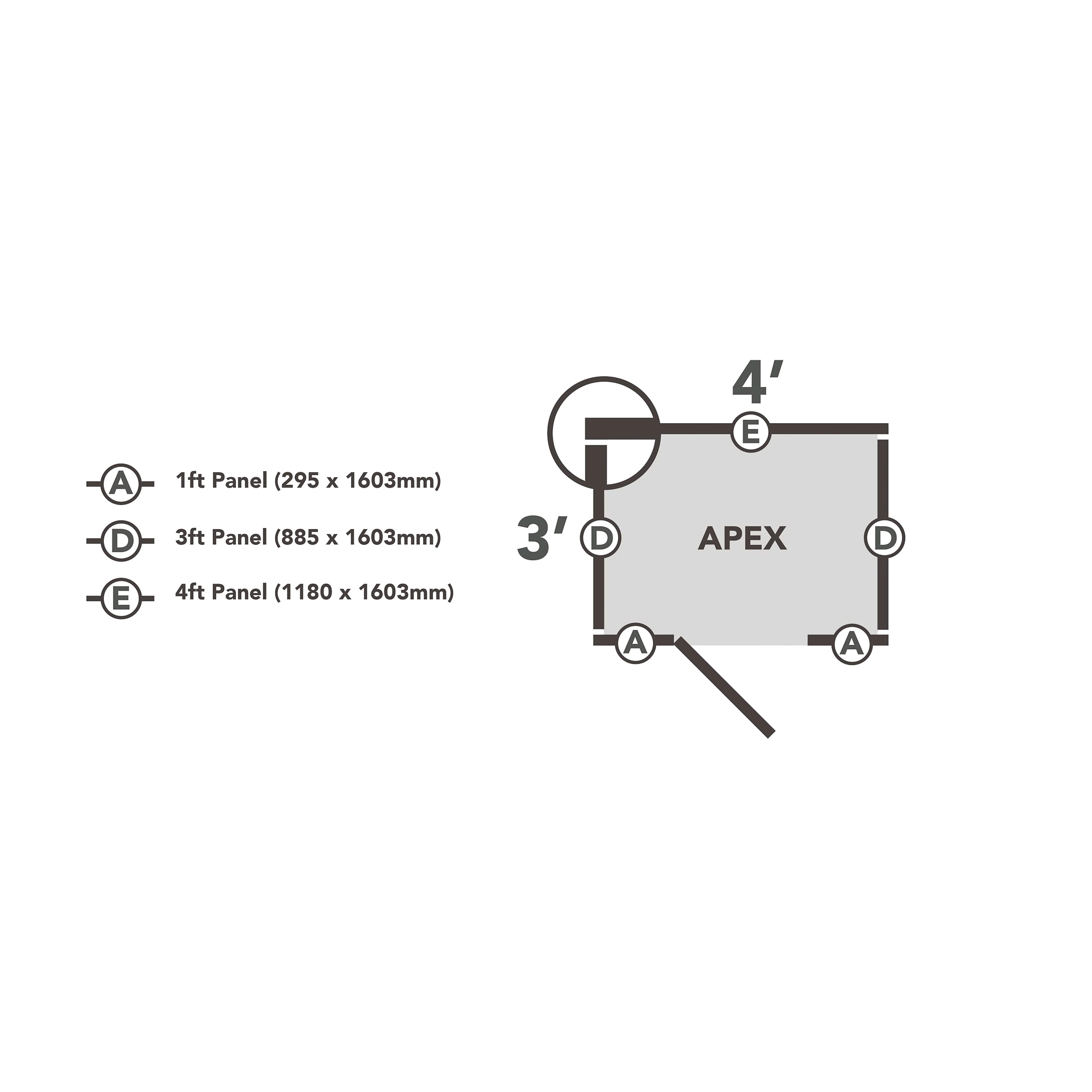 Forest Garden 4x3 Apex Dip Treated Shiplap Wooden Shed With Floor 7 Forest Garden 4x3 Apex Dip Treated Shiplap Wooden Shed With Floor - Image 5