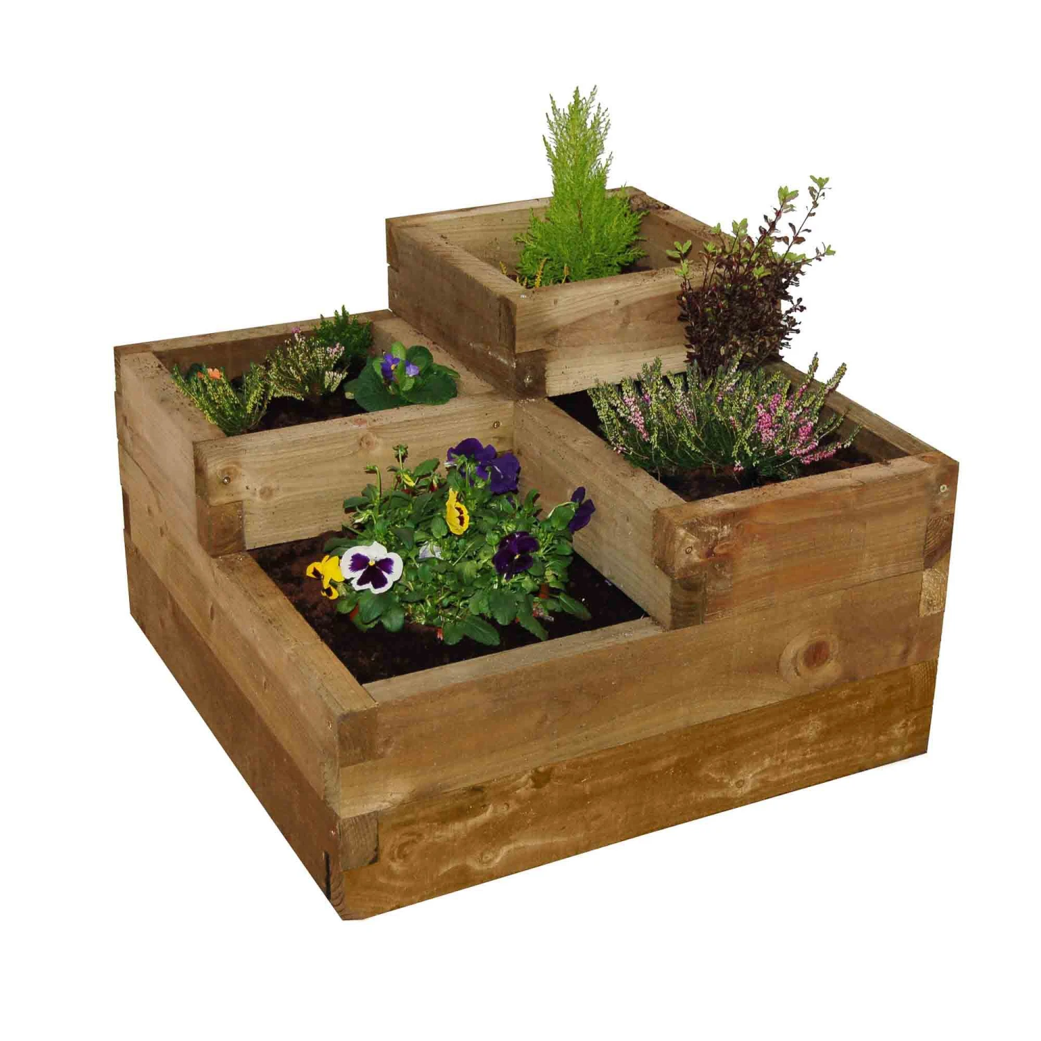 Forest Garden 56 X 90 X 90 Wood Rectangular Raised Bed Kit 3 Forest Garden 56 X 90 X 90 Wood Rectangular Raised Bed Kit
