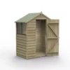 Forest Garden 5x3 Apex Pressure Treated Overlap Wooden Shed With Floor (Base Included)