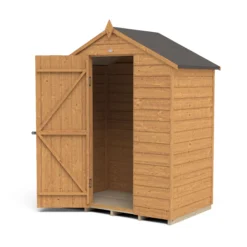 Forest Garden 5x3 Ft Apex Overlap Wooden Shed With Floor (Base Included) - Assembly Service Included -Gardens and Outdoor forest garden 5x3 ft apex overlap wooden shed with floor base included assembly service included5013053177075 21c bq