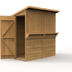Forest Garden 6x3 Ft Pent Shiplap Garden Bar With Single Door -Gardens and Outdoor forest garden 6x3 ft pent shiplap garden bar with single door5013053184066 03c bq