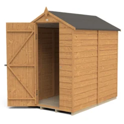 Forest Garden 6x4 Apex Dip Treated Overlap Wooden Shed With Floor -Gardens and Outdoor forest garden 6x4 apex dip treated overlap wooden shed with floor5013053176795 21c bq