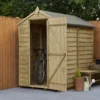 Forest Garden 6x4 Apex Pressure Treated Overlap Wooden Shed With Floor -Gardens and Outdoor forest garden 6x4 apex pressure treated overlap wooden shed with floor5013053176849 01i bq