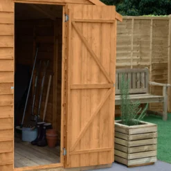 Forest Garden 6x4 Ft Apex Wooden 2 Door Shed With Floor -Gardens and Outdoor forest garden 6x4 ft apex wooden 2 door shed with floor5013053177297 02i bq