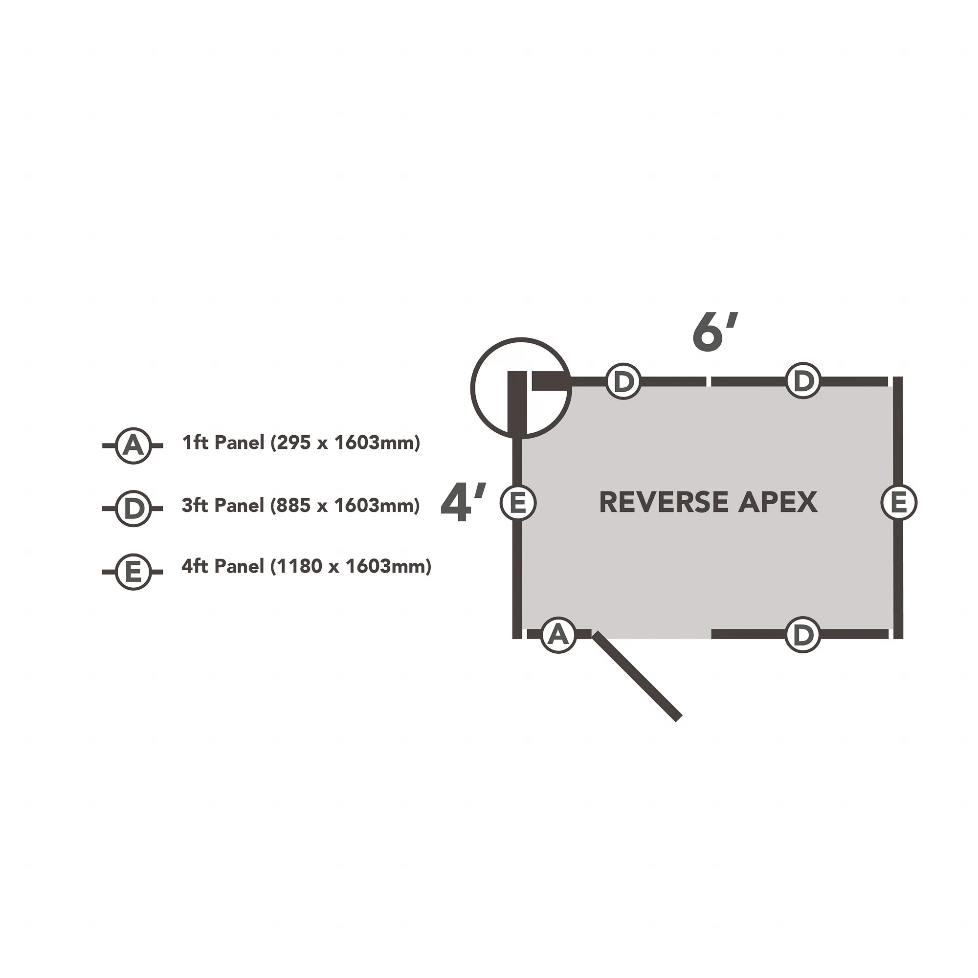 Forest Garden 6x4 Ft Reverse Apex Overlap Wooden Shed With Floor (Base Included) - Assembly Service Included 12 Forest Garden 6x4 Ft Reverse Apex Overlap Wooden Shed With Floor (Base Included) - Assembly Service Included - Image 10
