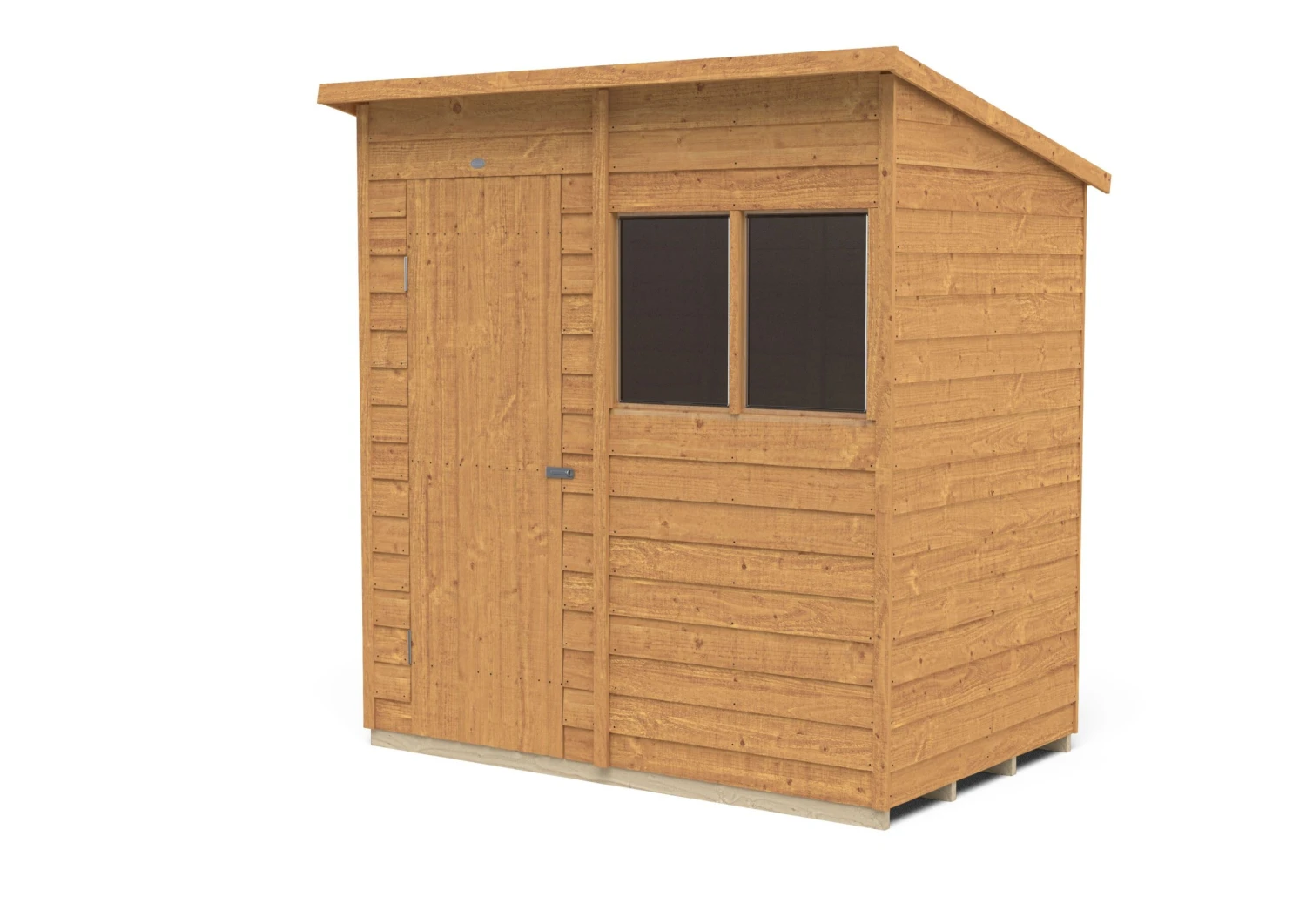 Forest Garden 6x4 Pent Dip Treated Overlap Wooden Shed With Floor - Assembly Service Included 4 Forest Garden 6x4 Pent Dip Treated Overlap Wooden Shed With Floor - Assembly Service Included - Image 2