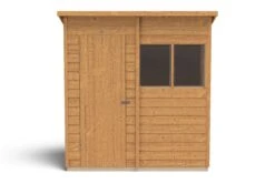 Forest Garden 6x4 Pent Dip Treated Overlap Wooden Shed With Floor (Base Included) -Gardens and Outdoor forest garden 6x4 pent dip treated overlap wooden shed with floor base included 5013053178355 02c bq