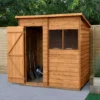 Forest Garden 6x4 Pent Dip Treated Overlap Wooden Shed With Floor (Base Included) - Assembly Service Included -Gardens and Outdoor forest garden 6x4 pent dip treated overlap wooden shed with floor base included assembly service included5013053178362 01i bq