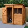 Forest Garden 6x4 Pent Dip Treated Overlap Wooden Shed With Floor -Gardens and Outdoor forest garden 6x4 pent dip treated overlap wooden shed with floor5013053178331 01i bq