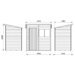 Forest Garden 6x4 Pent Dip Treated Overlap Wooden Shed With Floor 15 Forest Garden 6x4 Pent Dip Treated Overlap Wooden Shed With Floor -Gardens and Outdoor forest garden 6x4 pent dip treated overlap wooden shed with floor5013053178331 01t bq