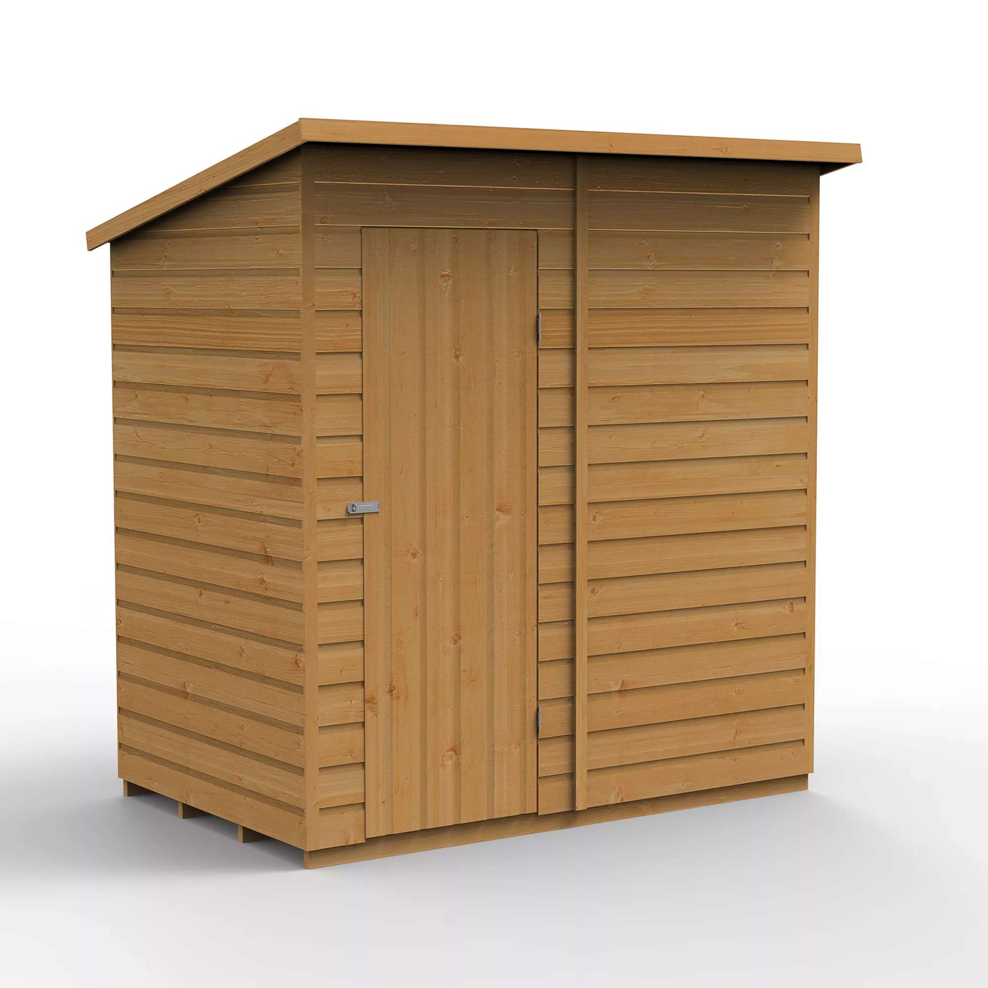 Forest Garden 6x4 Pent Dip Treated Shiplap Wooden Shed With Floor (Base Included) - Assembly Service Included 4 Forest Garden 6x4 Pent Dip Treated Shiplap Wooden Shed With Floor (Base Included) - Assembly Service Included - Image 2