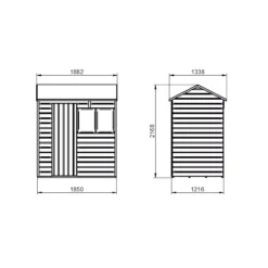 Forest Garden 6X4 Reverse Apex Dip Treated Shiplap Shed With Floor - Assembly Service Included -Gardens and Outdoor forest garden 6x4 reverse apex dip treated shiplap shed with floor assembly service included5013053182772 01t bq