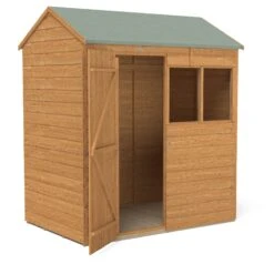 Forest Garden 6X4 Reverse Apex Dip Treated Shiplap Shed With Floor - Assembly Service Included -Gardens and Outdoor forest garden 6x4 reverse apex dip treated shiplap shed with floor assembly service included5013053182772 06c bq