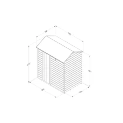 Forest Garden 6x4 Reverse Apex Dip Treated Shiplap Wooden Shed With Floor 11 Forest Garden 6x4 Reverse Apex Dip Treated Shiplap Wooden Shed With Floor -Gardens and Outdoor forest garden 6x4 reverse apex dip treated shiplap wooden shed with floor5013053193112 02t