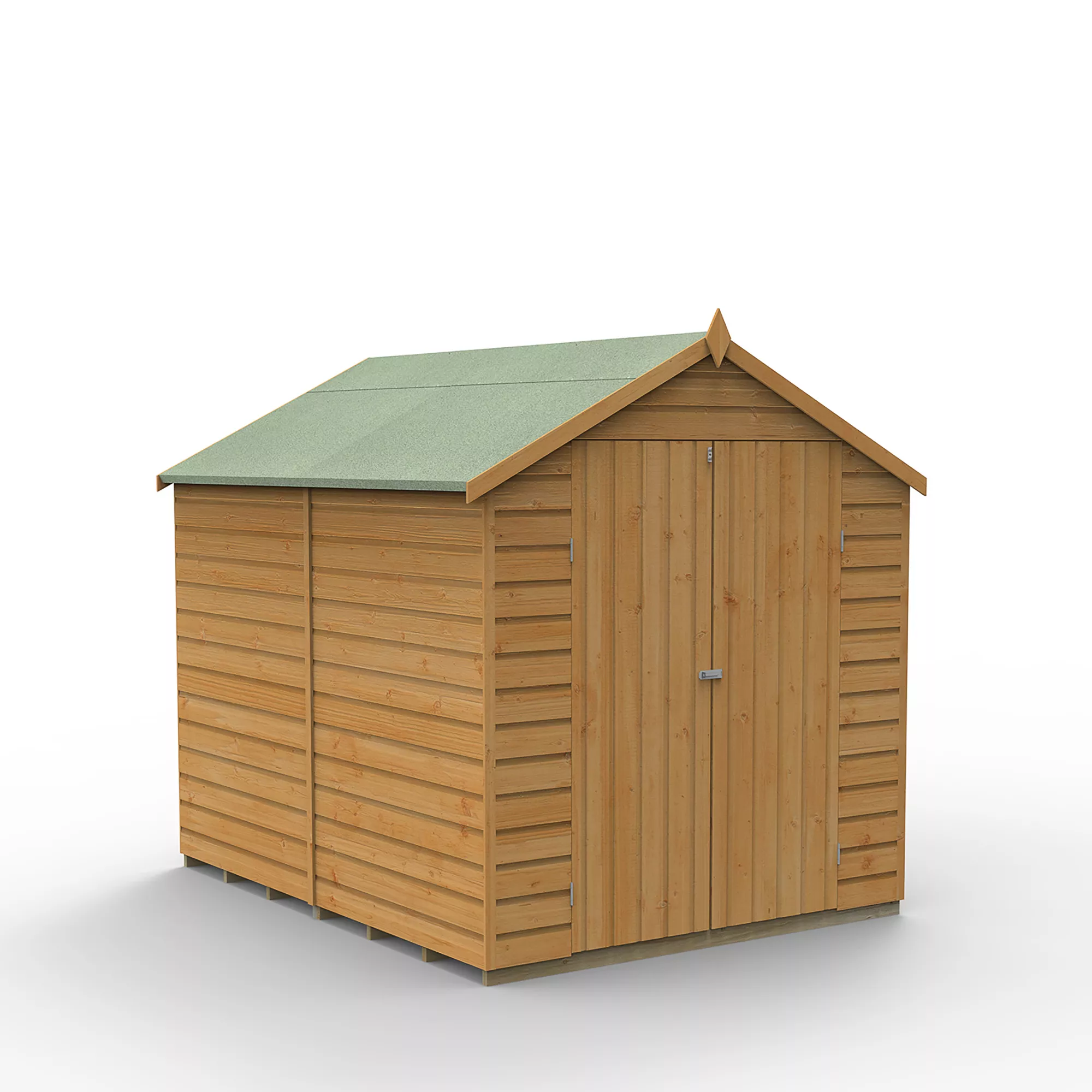 Forest Garden 6x8 Apex Dip Treated Shiplap Wooden Shed With Floor - Assembly Service Included 4 Forest Garden 6x8 Apex Dip Treated Shiplap Wooden Shed With Floor - Assembly Service Included - Image 2