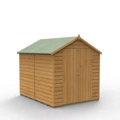 Forest Garden 6x8 Apex Dip Treated Shiplap Wooden Shed With Floor (Base Included) -Gardens and Outdoor forest garden 6x8 apex dip treated shiplap wooden shed with floor base included 5013053194102 02c