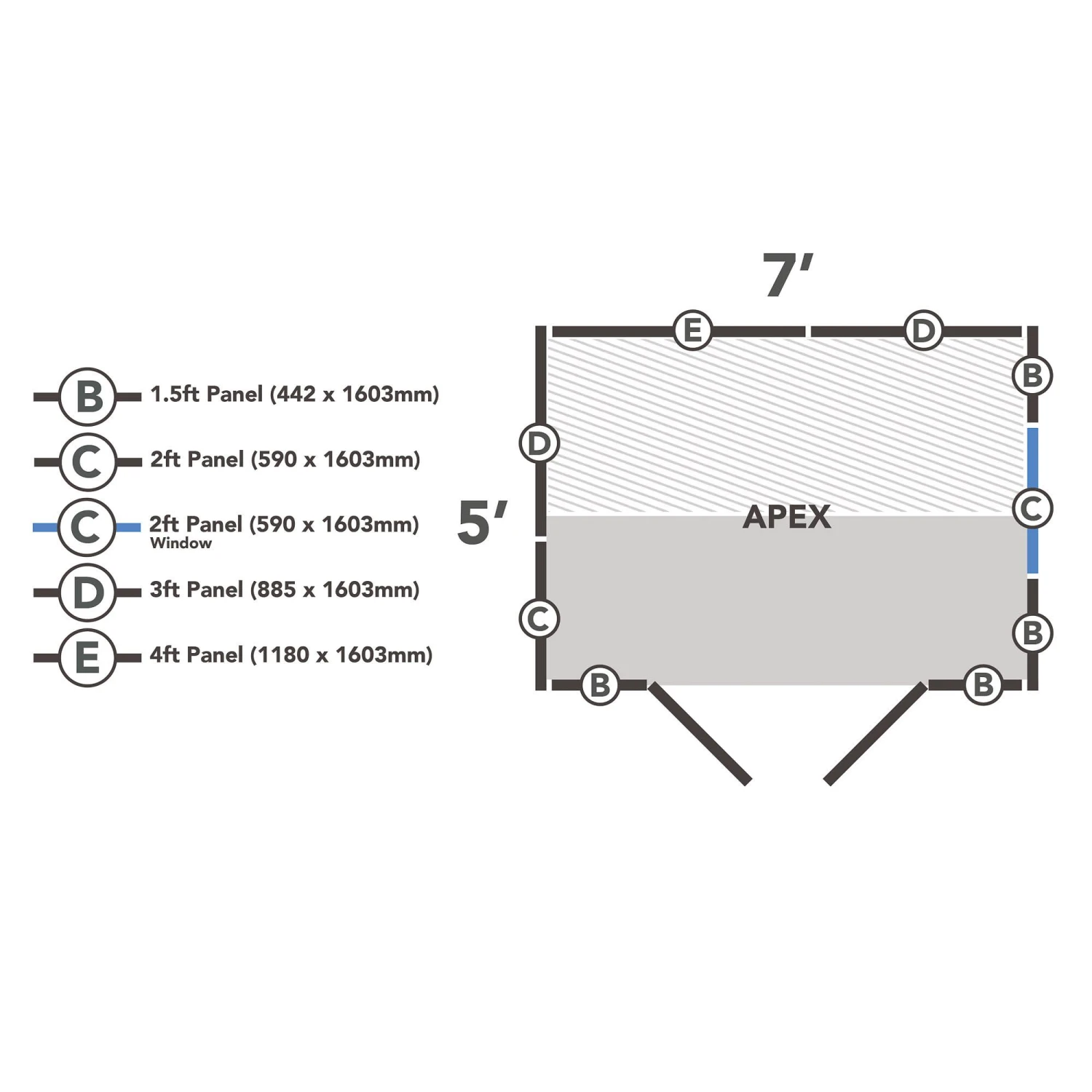 Forest Garden 7X5 Apex Dip Treated Shiplap Shed With Floor - Assembly Service Included 22 Forest Garden 7X5 Apex Dip Treated Shiplap Shed With Floor - Assembly Service Included - Image 20