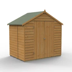 Forest Garden 7x5 Apex Dip Treated Shiplap Wooden Shed With Floor - Assembly Service Included -Gardens and Outdoor forest garden 7x5 apex dip treated shiplap wooden shed with floor assembly service included5013053194140 02c