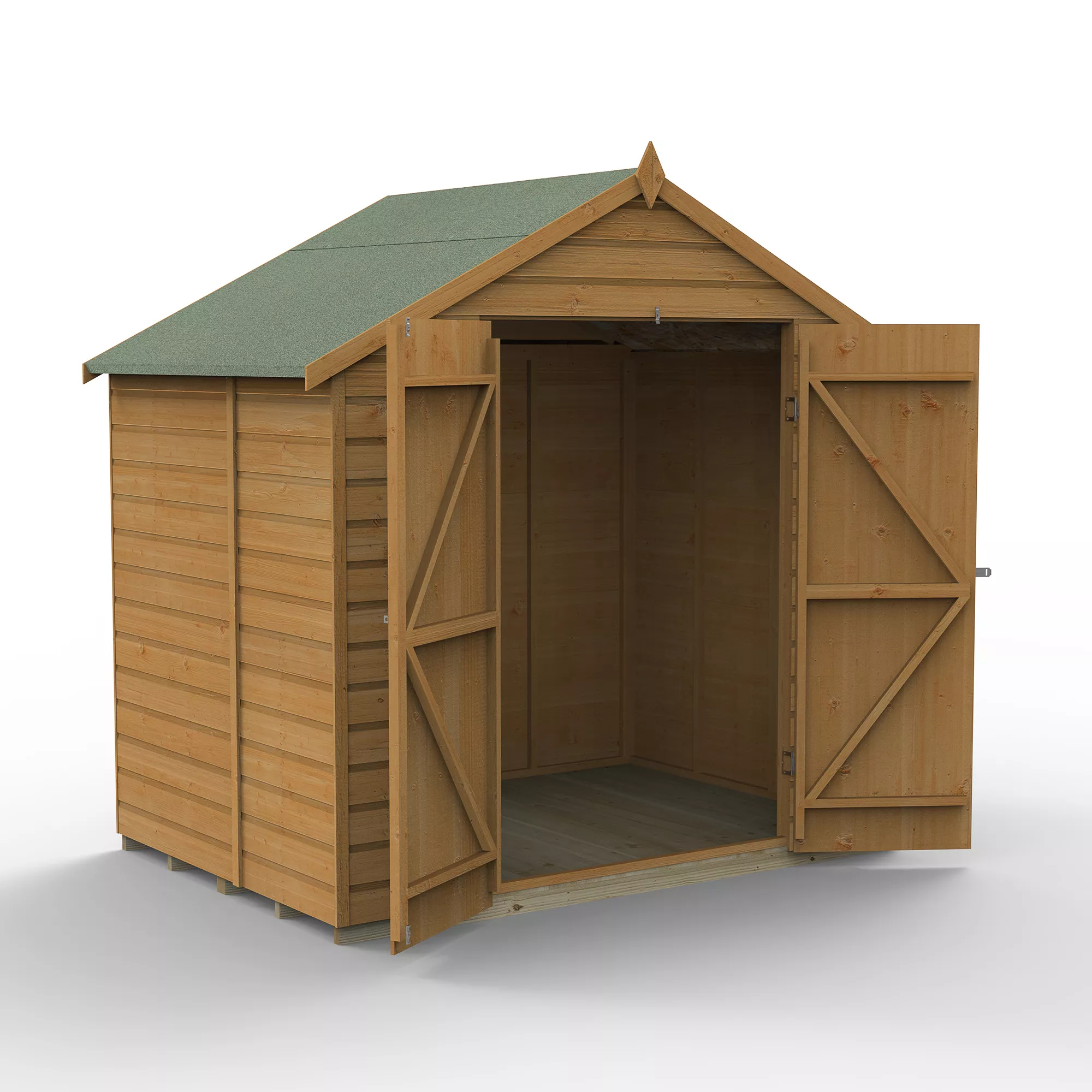Forest Garden 7x5 Apex Dip Treated Shiplap Wooden Shed With Floor 3 Forest Garden 7x5 Apex Dip Treated Shiplap Wooden Shed With Floor