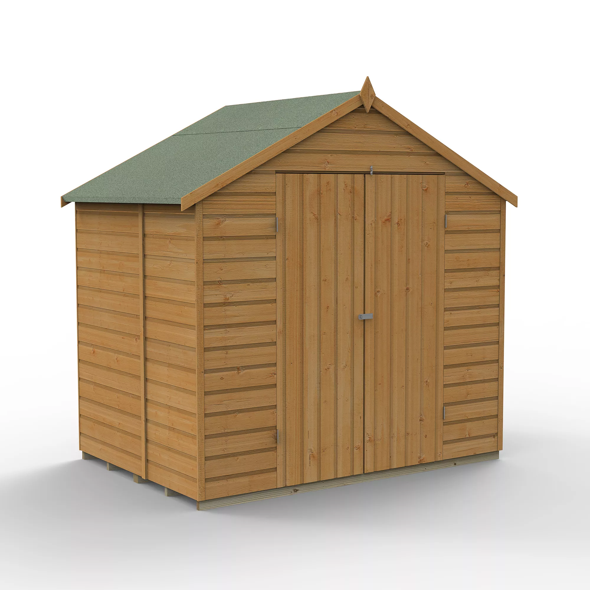 Forest Garden 7x5 Apex Dip Treated Shiplap Wooden Shed With Floor 4 Forest Garden 7x5 Apex Dip Treated Shiplap Wooden Shed With Floor - Image 2