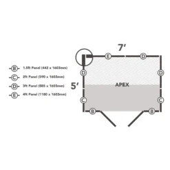 Forest Garden 7x5 Apex Pressure Treated Overlap Wooden Shed With Floor - Assembly Service Included -Gardens and Outdoor forest garden 7x5 apex pressure treated overlap wooden shed with floor assembly service included5013053192863 02t