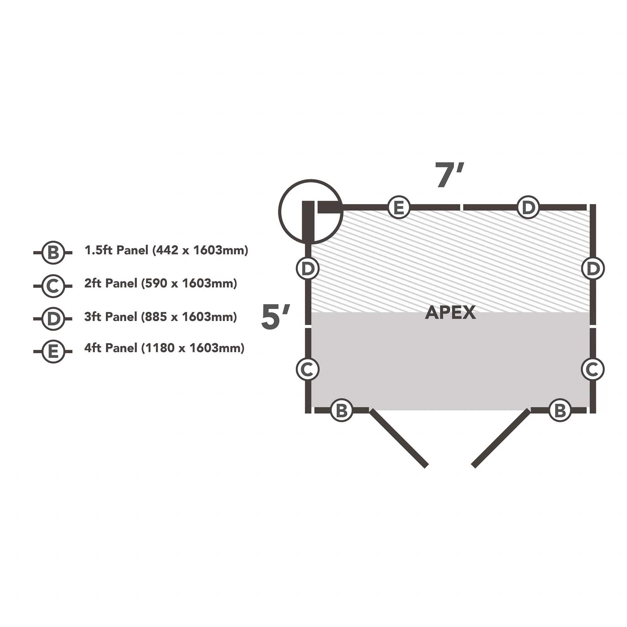 Forest Garden 7x5 Apex Pressure Treated Overlap Wooden Shed With Floor (Base Included) - Assembly Service Included 12 Forest Garden 7x5 Apex Pressure Treated Overlap Wooden Shed With Floor (Base Included) - Assembly Service Included - Image 10