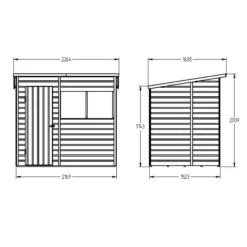 Forest Garden 7x5 Ft Pent Shiplap Wooden 2 Windows Shed With Floor - Assembly Service Included -Gardens and Outdoor forest garden 7x5 ft pent shiplap wooden 2 windows shed with floor assembly service included5013053178935 04t bq