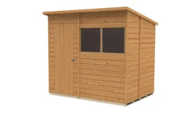 Forest Garden 7x5 Pent Dip Treated Overlap Wooden Shed With Floor - Assembly Service Included -Gardens and Outdoor forest garden 7x5 pent dip treated overlap wooden shed with floor assembly service included5013053178447 01c bq
