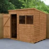 Forest Garden 7x5 Pent Dip Treated Overlap Wooden Shed With Floor (Base Included) -Gardens and Outdoor forest garden 7x5 pent dip treated overlap wooden shed with floor base included 5013053178454 01i bq