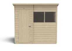 Forest Garden 7x5 Pent Pressure Treated Overlap Wooden Shed With Floor - Assembly Service Included -Gardens and Outdoor forest garden 7x5 pent pressure treated overlap wooden shed with floor assembly service included5013053178492 02c bq