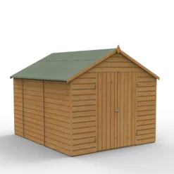 Forest Garden 8x10 Apex Dip Treated Shiplap Wooden Shed With Floor (Base Included) - Assembly Service Included -Gardens and Outdoor forest garden 8x10 apex dip treated shiplap wooden shed with floor base included assembly service included5013053193846 02c