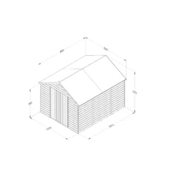 Forest Garden 8x10 Apex Dip Treated Shiplap Wooden Shed With Floor -Gardens and Outdoor forest garden 8x10 apex dip treated shiplap wooden shed with floor5013053193846 02i