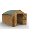 Forest Garden 8x12 Apex Dip Treated Shiplap Wooden Shed With Floor (Base Included)