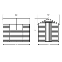 Forest Garden 8x6 Ft Apex Shiplap Wooden 2 Windows Shed With Floor (Base Included) 41 Forest Garden 8x6 Ft Apex Shiplap Wooden 2 Windows Shed With Floor (Base Included) -Gardens and Outdoor forest garden 8x6 ft apex shiplap wooden 2 windows shed with floor base included 5013053178737 04t bq