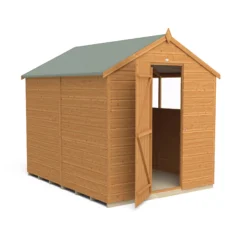 Forest Garden 8x6 Ft Apex Shiplap Wooden 2 Windows Shed With Floor (Base Included) - Assembly Service Included -Gardens and Outdoor forest garden 8x6 ft apex shiplap wooden 2 windows shed with floor base included assembly service included5013053178744 03c bq