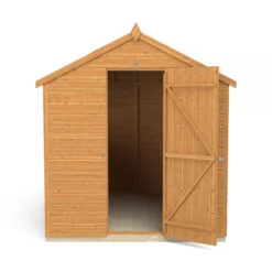 Forest Garden 8x6 Ft Apex Shiplap Wooden 2 Windows Shed With Floor (Base Included) - Assembly Service Included -Gardens and Outdoor forest garden 8x6 ft apex shiplap wooden 2 windows shed with floor base included assembly service included5013053178744 06c bq