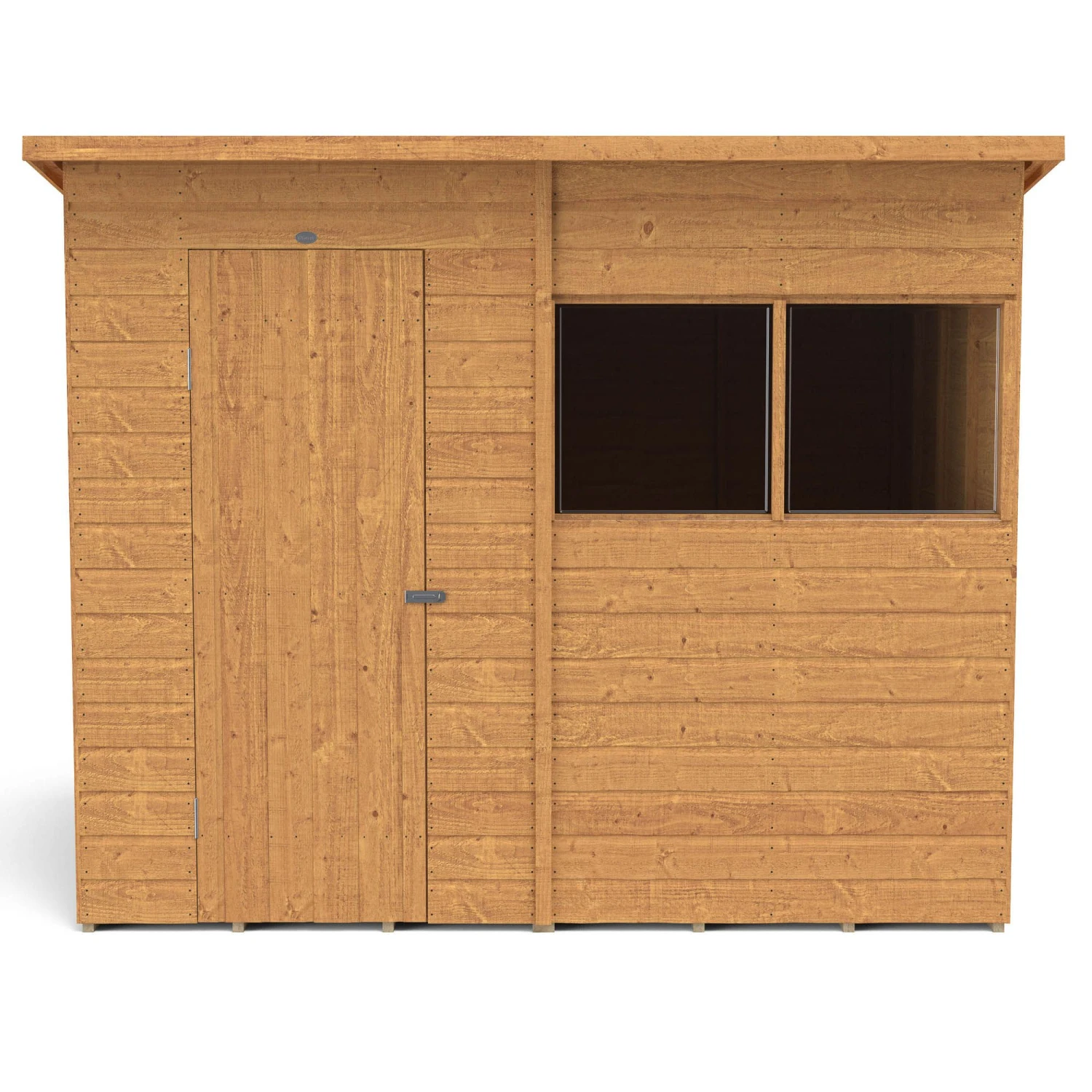 Forest Garden 8x6 Ft Pent Shiplap Wooden 2 Windows Shed With Floor - Assembly Service Included 9 Forest Garden 8x6 Ft Pent Shiplap Wooden 2 Windows Shed With Floor - Assembly Service Included - Image 7
