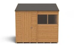 Forest Garden 8x6 Reverse Apex Dip Treated Overlap Wooden Shed With Floor (Base Included) -Gardens and Outdoor forest garden 8x6 reverse apex dip treated overlap wooden shed with floor base included 5013053178225 02c bq