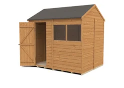 Forest Garden 8x6 Reverse Apex Dip Treated Overlap Wooden Shed With Floor -Gardens and Outdoor forest garden 8x6 reverse apex dip treated overlap wooden shed with floor5013053178201 21c bq