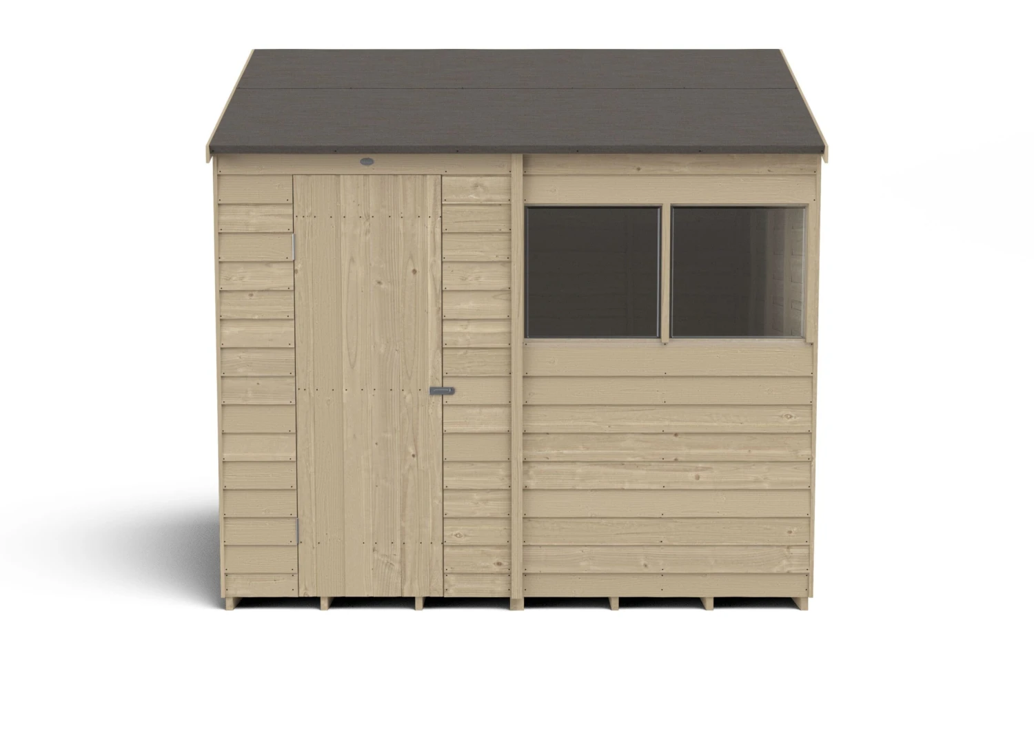 Forest Garden 8x6 Reverse Apex Pressure Treated Overlap Wooden Shed With Floor - Assembly Service Included 5 Forest Garden 8x6 Reverse Apex Pressure Treated Overlap Wooden Shed With Floor - Assembly Service Included - Image 3