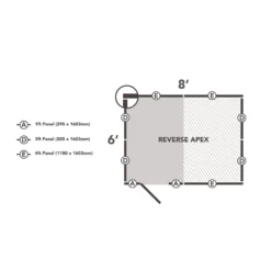 Forest Garden 8x6 Reverse Apex Pressure Treated Overlap Wooden Shed With Floor (Base Included) - Assembly Service Included -Gardens and Outdoor forest garden 8x6 reverse apex pressure treated overlap wooden shed with floor base included assembly service included5013053192924 02t