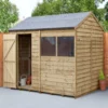 Forest Garden 8x6 Reverse Apex Pressure Treated Overlap Wooden Shed With Floor -Gardens and Outdoor forest garden 8x6 reverse apex pressure treated overlap wooden shed with floor5013053178256 01i bq