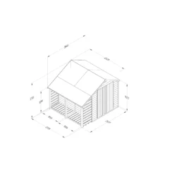 Forest Garden Apex Overlap Timber Shed - Assembly Service Included 8 Forest Garden Apex Overlap Timber Shed - Assembly Service Included -Gardens and Outdoor forest garden apex overlap timber shed assembly service included5013053190845 01t
