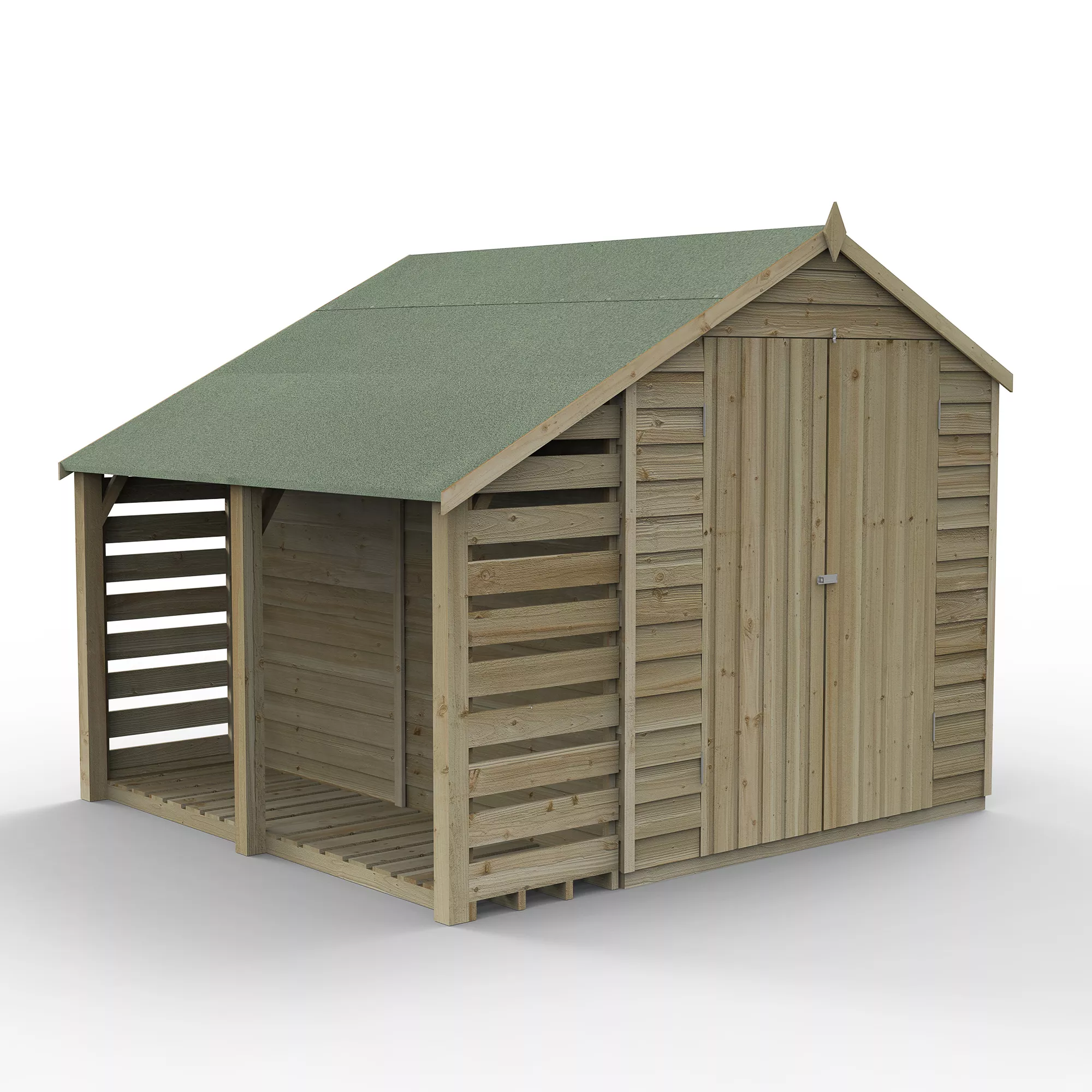 Forest Garden Apex Overlap Timber Shed - Assembly Service Included 4 Forest Garden Apex Overlap Timber Shed - Assembly Service Included - Image 2